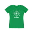 thumbnail image 2 of Womens St Patricks Day Shirt Lucky Clover St Pattys Day Shirts For Women St Patrick's Day Shamrock Shirt, 2 of 6