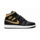 thumbnail image 3 of Men's Jo r-dan Brand Black & Gold Jo r-dan 1 Mid Basketball Shoes Brand New Size-9, 3 of 6