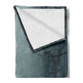 thumbnail image 2 of Forest Soft Flannel Fleece Blanket, Bench in the Park on Dark Mysterious Night Scary Forest Horror Theme Habitat Design, Cozy Plush for Indoor and Outdoor Use, 50" x 70", Blue Cream, by Ambesonne, 2 of 5
