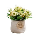 thumbnail image 1 of Jarrón de cerámica decorativo con ramo de rosas de seda en maceta con flores artificiales MFZFUKR BST2000550-1, 1 of 6