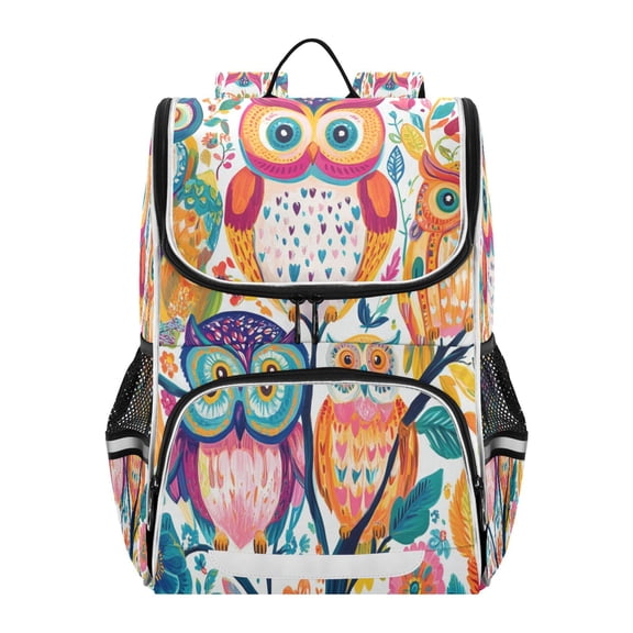 YAZAOO School Backpack Travel Bag Bookbags Bookbags Colorful Guardians Of The Forest Pattern