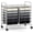 Gray, variant on LiteHaven 12-Drawer Rolling Storage Cart, Multifunctional Art Craft Organizer Cart, Mobile Utility Storage Cart with Removable Drawers & Lockable Wheels, Craft Cart for Home Office School,Gray