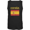 thumbnail image 1 of World Cup Distressed Flag Espana Black Adult Tank Top, 1 of 1