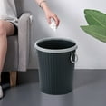 thumbnail image 2 of Kitchen Trash Can, Step-On Garbage Can with Lid, Tall Kitchen & Bathroom Trash Can, Small Office Waste Bin, Black - Xuniizn, 2 of 7