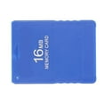 thumbnail image 2 of Tarjeta de memoria Tarjeta de memoria portátil para juegos de alta velocidad, resistente, fácil de usar, 16 MB, para PlayStation 2, color azul, 2 of 5