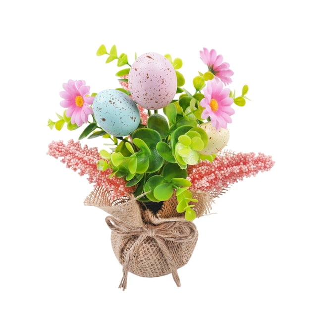 zhangmingg Fleurs d'Œufs de Pâques pour et Réglages de Cheminée Intérieure