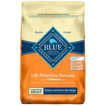 Blue Buffalo Life Protection Formula Chicken and Brown Rice Large Breed Adult Dry Dog Food, 30-lb