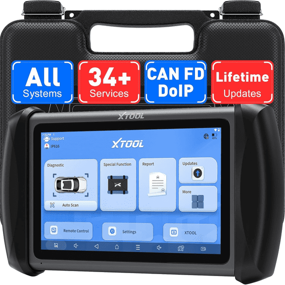 XTOOL IP616 V2.0 OBD2 Scanner 2026 Full System Car Diagnostic Tool 34  Resets Lifetime Free Updates Scanner for Car