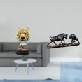 thumbnail image 2 of Escultura de mesa,Escultura de cabeza de tigre,estatua moderna de mesa,Estatua de escritorio,Estatua decorativa de figura de lucha de toro y oso,Colección de esculturas de toros,decoración, 2 of 8