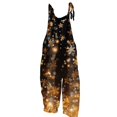 YDDIAN Christmas Party Jumpsuit for Women Sleeveless Snowflake
