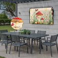 thumbnail image 6 of Outdoor TV Cover 52x30x4.5in, Vintage Mushroom Grass Moon Star Weatherproof TV Screen Protector with Zipper, Watercolor Plant Butterfly Outside Television Cover Fits Up to 52-55", 6 of 9