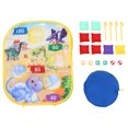 thumbnail image 1 of EeaseCA 1 Set Dinosaur Throwing Sandbag Board Game Target Sticking Ball Throwing Plate, 1 of 7