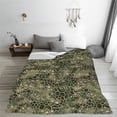 thumbnail image 5 of Fuzoiu Green Snake Skin Print Ultra-Soft Micro Fleece Blanket,All Seasons Flannel Throw, Lightweight Blanket for Bed, Sofa, Couch, Movie Night, Camping, and Travel-80"x60", 5 of 7
