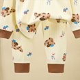 thumbnail image 4 of TOWED22 Toddler Baby Girl Boy Winter Clothes 2 Piece Cartoons Graphics Long Sleeve Sweatshirt Tops Elastic Waist Pants Set Fall Outfit Clothing(Coffee,11-12 Y), 4 of 5