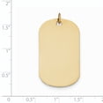 thumbnail image 3 of 14k Yellow Gold Plain .013 Gauge Engraveable Dog Tag Disc Pendant / Charm, 3 of 3