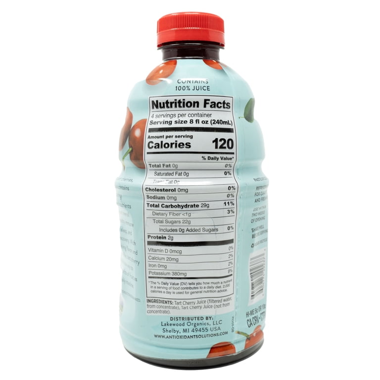 Antioxidant Solutions 100% Pure Tart Cherry Juice, 32 fl oz photo 3
