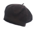 thumbnail image 2 of CAIVO Women's Beret Hats French Style Wool Cap Adult Autumn Winter Warm Hat Solid Color Winter Hat for Women, 2 of 3