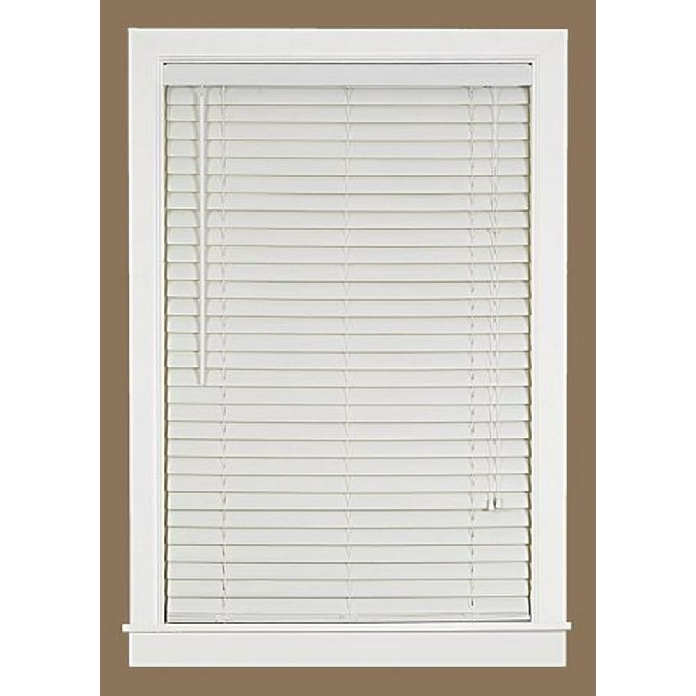 Park Avenue Collection Luna 2" Vinyl Blind with 2 in. Valance 30x64 White Walmart