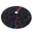 thumbnail image 2 of Kll 48" Christmas Tree Skirt Colorful Balloons Xmas Tree Skirts Mat For New Year Xmas Holiday Party Indoor Outdoor Home Decoration, 2 of 9