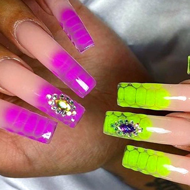 fluorescent nail dip powder