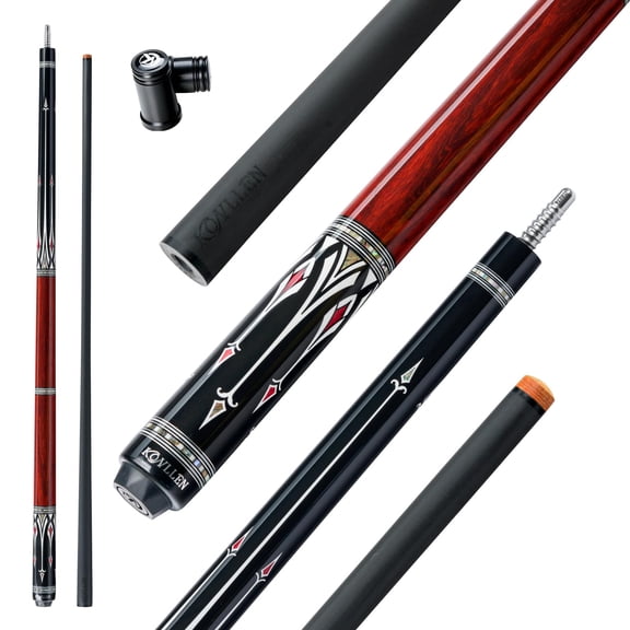 KONLLEN Carbon Fiber Pool Cue Stick 10.5mm Low Deflection Inlay Billiard Pool Cue Sticks