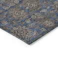 thumbnail image 4 of 9' X 12' Navy Blue Beige And Taupe Floral Washable Indoor Outdoor Area Rug, 4 of 5