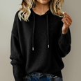 thumbnail image 3 of Women's Breathable Soft Hooded Sweater Long Sleeve Comfortable For Activity, 3 of 7