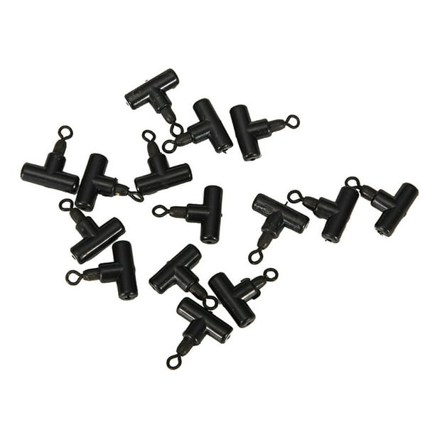 Greeniant Conector de 15 uds, negro, profesional, ligero, portátil, resistente, giratorio, herramientas de aleación, suministros de piezas de Pescar