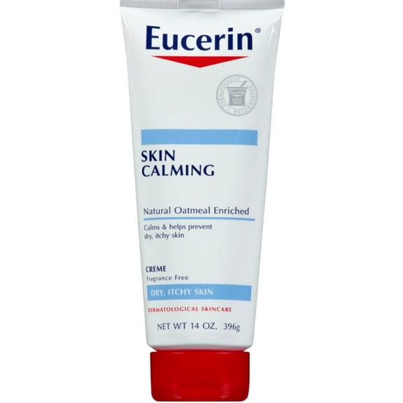 Eucerin Skin Calming Natural Oatmeal Enriched Creme 14 oz (Pack of 2)