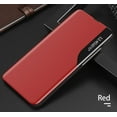 thumbnail image 2 of Luxury Flip Case for Samsung Galaxy A73 5G, Premium PU Leather Smart Sleep/Wake Up Function Smart View Window Business Phone Case for Samsung Galaxy A73 5G BX Red, 2 of 9
