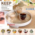 thumbnail image 3 of 10 Double Wall Insulated Glass Espresso Cups, 2.7 oz, Clear Borosilicate Coffee Cups for Cappuccino, 3 of 5