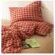 thumbnail image 2 of Nvzi Juego de sábanas, juego de sábanas y fundas de almohada, juego de cama individual, ropa de cama de hotel, decoración del hogar (rojo), 2 of 5