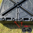 thumbnail image 1 of Shisuyan 2 Pcs Roues de Base de Parasol de Patio Remplissables Support de Parasol Roulettes de Remplacement pour Extérieur Plage Jardin Terrasse Accessoires de Base de Parasol, 1 of 1