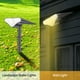 thumbnail image 4 of 2PCS Foco solar LED Ajustable 2 en 1 Luces de estaca de paisaje Luz de pared Luces impermeables al a Tomshoo Amarillo/2 piezas, 4 of 7