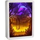 thumbnail image 1 of 3D Light and Shadow Paper Carving Lamp, ABS Frame Art Paper Carving Night Lights, Creative Led Decor, 1 of 4