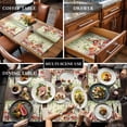 thumbnail image 3 of Mushroom Fox Butterfly Placemats Set of 4,Wipeable Washable Table Mats for Dining Tables, Retro Eucalyptus Leaf on Linen Place Mats for Kitchen Event Party Tabletop Decor, 3 of 9