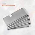 thumbnail image 2 of Threading Machine Dies,1/2in-3/4in NPT Pipe Dies,Right-Handed HSS Pipe Threading Dies,Fit Split-Type Machines,Die Heads,4 x pipe threader,Silver, 2 of 8