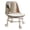 Gray, variant on Rolling Stool Backrest Mini Shoe Stools Portable Wheeled Acrylic Foam Cushion Home Salon Garage