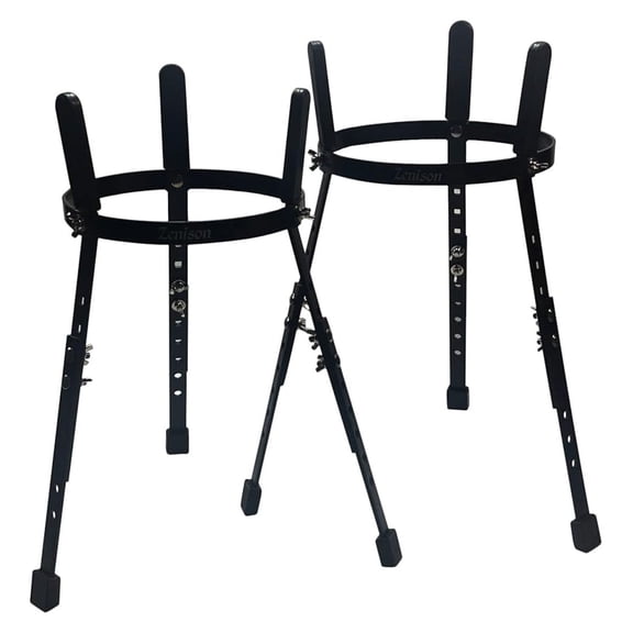 Zension Double Conga Stand for 10 & 11" Congas Tumba Quinto Heavy Duty Adjustable Height