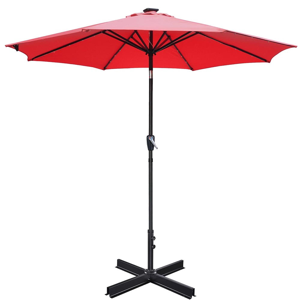 Yescom Patio Umbrella Stand Cross Base Outdoor Offset Umbrella Metal Frame Walmart Com Walmart Com