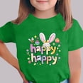 thumbnail image 4 of Manga Corta Crop Top para Niños Pascua Impresa Cuello Redondo Casual Tee 3-14 Años, 4 of 5