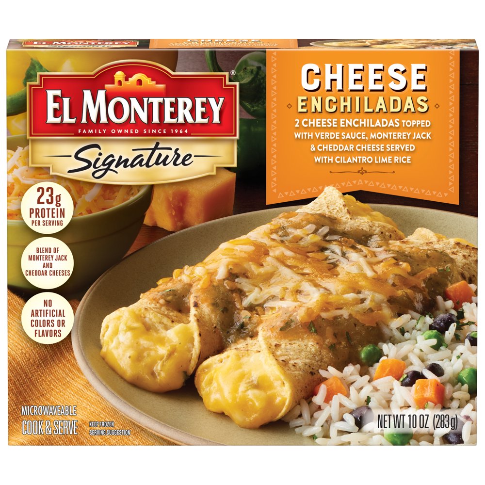 El Monterey Cheese Enchiladas with Verde Sauce and Rice, 10 oz