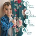 thumbnail image 3 of Blackout Kids Curtains,Pioneer Flower Floral Print Pattern Childrens Insulated Curtains Set Of 2,Bedroom Essentials,Toddler Room Decor 42"x54", 3 of 5