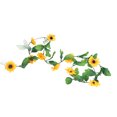 thumbnail image 1 of Sunflower String Lights, Battery Powered Flower Rattan Decoration Always On Flower String Lights  For Backdrop, 1 of 8