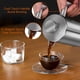 thumbnail image 4 of Cafetera de prensa francesa de acero inoxidable, prensa francesa con aislamiento de doble pared, para café y té, con 3 filtros adicionales y una cuchara de café, 12 oz/350 ml, color plateado, 4 of 8