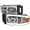 Chrome Housing Clear Lens, variant on Spec-D Tuning Black LED Tube Headlights Compatible with 2002-2005 Dodge Ram 1500, 2003-2005 Ram 2500 / 3500, Left + Right Pair Headlamps Assembly