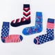 thumbnail image 3 of Calcetines de otoño e invierno para hombre, calcetines de skate callejero, calcetines casuales con bandera multicolor para hombre, 3 of 6