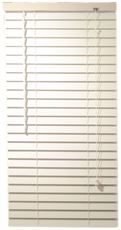 Designer/'s Touch Cordless 40/" W x 72/" L White Aluminum Blinds 1/" Slats