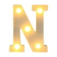 thumbnail image 2 of Amzcrzy Plastic Letter Light Alphabet Led Letter Lights Light Up White Plastic Letters Standing Hanging A-M & Home Decor Room Decor Home and Kitchen Dorm Room Essentials Dorm Decor, 2 of 3