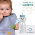 thumbnail image 3 of The 730 Project Honey Bear Straw Cup, BPA Free, Baby Bottle Therapy Training Set, 8 oz, Blue, 3 Pack, 3 of 7